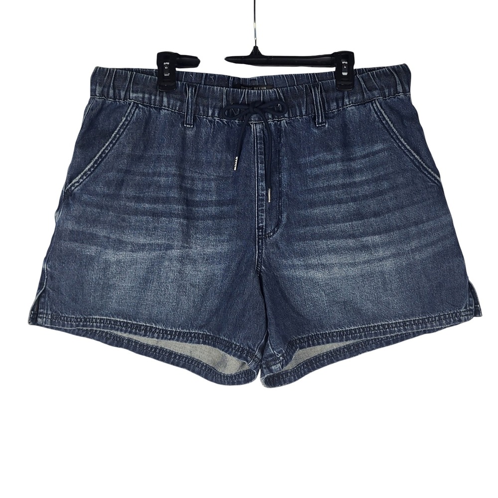 Judy Blue Denim Shorts Women 1XL Blue Pull On Drawstring Casual Summer Comfort